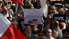 Na Malt nkolik tisc lid protestovalo proti vld. Kvli tm v Panam