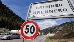 Hraniní pechod Brenner/Brennero mezi rakouskem a Itálií.