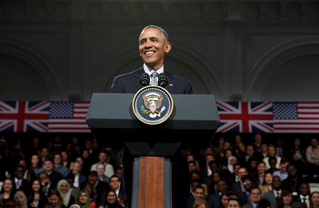 Obama promluvil v londýnské radnici.