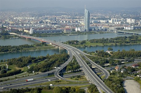Panorama Vídn a Dunaje  ilustraní foto.