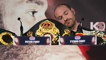 Tyson Fury na tiskovce k zpasu Tyson Fury vs. Vladimir Kliko II.