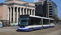 Tramvaj ForCity Alfa v lotysk Rize.