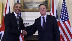 Obama v Londýn podpoil Cameronovy snahy o setrvání v EU.