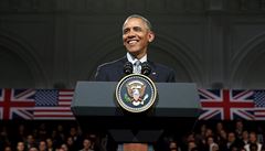 Obama promluvil v londýnské radnici.
