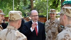 eský pemiér Bohuslav Sobotka se setkal pi návtv Afghánistánu s eskými...