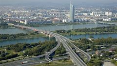 Panorama Vídně a Dunaje – ilustrační foto.