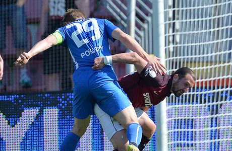 Utkn 28. kola prvn fotbalov ligy AC Sparta Praha - FC Slovan Liberec. Luk...