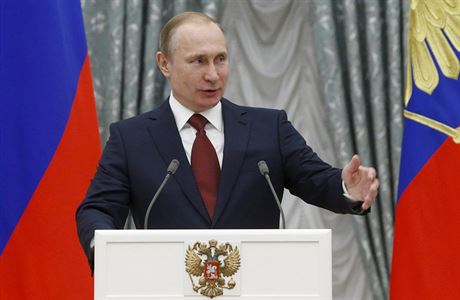 Projev Vladimira Putina.