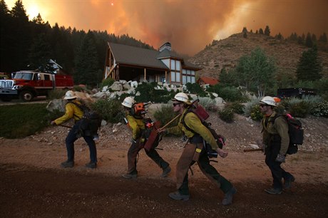 Hotshots pi práci. Motorvá pila, krumpá, lopata a dobré boty na desítky...