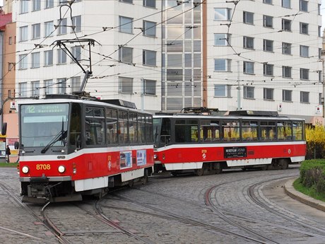 eská tramvaj T6A5 vyrobená v KD.