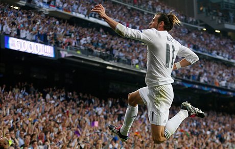 Gareth Bale z Realu Madrid slaví branku