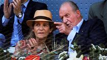 Bývalý španělský král Juan Carlos a jeho dcera infantka Elena, vévodkyně z Luga.