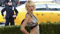 Zpvaka Taylor Swift na Met Gala v New Yorku zvolila odvn model.