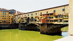Florencie - pohled na most zlatníků