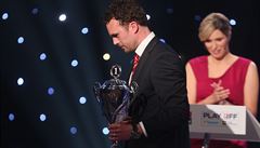 Slavnostní vyhláení ankety Hokejista sezony Tipsport extraligy. Nejlepí...