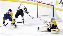 San Jose prohrálo v Nashvillu 1:4 a v sérii druhého kola play off NHL vede u...