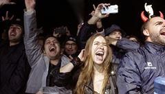 Fanouci si i pes zmnu frontmana koncert uili.