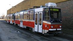 eská tramvaj T6A5 vyrobená v KD.