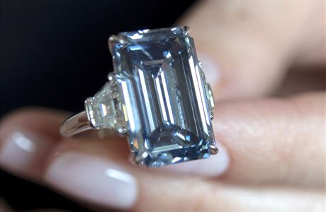 Nejvtí irý modrý diamant na svt Oppenheimer Blue.