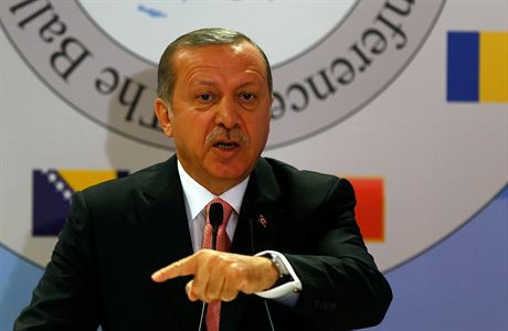 Tureck prezident Recep Tayyip Erdogan na jednn ldr balknskch stt.
