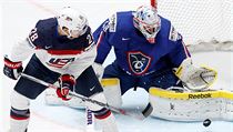 Zápas MS v hokeji 2016 - USA vs Francie.