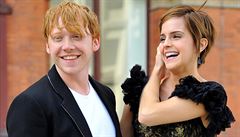 Potterov�t� herci. Rupert Grint a Emma Watsonov�.