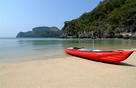 Kajakem na ostrovech v Thajsku