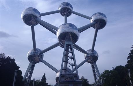 Jedna z dominant Bruselu - Atomium.
