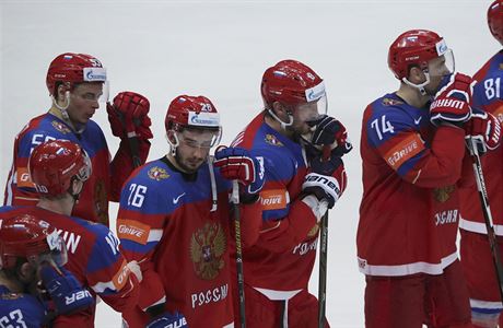 Rutí hokejisté po prohraném semifinále s Finskem.
