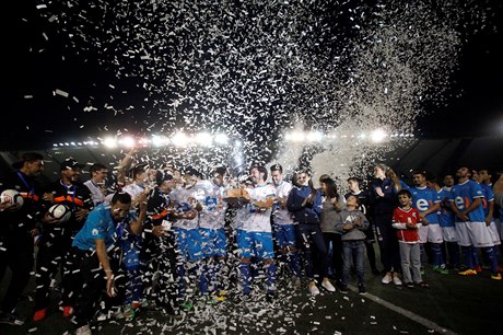 Fotbalisté v Santiagu po skončení rekordního zápasu