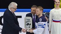 Mistrovství světa v hokeji - finále Finsko - Kanada 22. května v Moskvě. Finský...