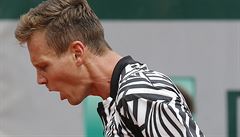 Tomá Berdych na French Open.