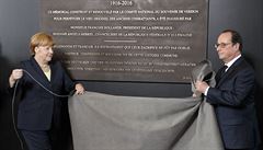 Hollande a Merkelov uctili pamtku statisc padlch v bitv u Verdunu