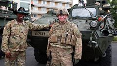 Amerití vojáci pijeli do eské republiky v kvtnu 2016 z bavorské základny ve...