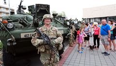 V sobotu se pesunul konvoj ítající 420 voják a 225 kus techniky do Vykova,...