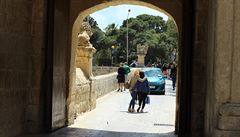 Brána do msta Mdina na Malt.