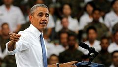 Projev Baracka Obamy bhem cesty do Hiroimy.