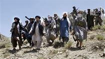 Ozbrojen pslunci Talibanu.