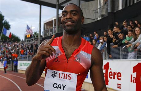 Americk sprinter Tyson Gay