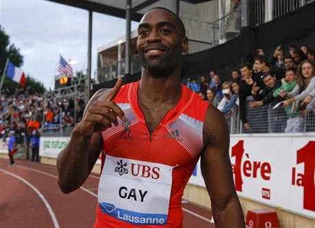 Americký sprinter Tyson Gay