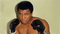Muhammed Ali ped zápasem tké váhy v roce 1974