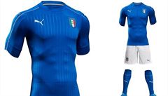 Hlavní dres Ital je vyveden v tradiní azurové modré s bílými trenkami. Také...