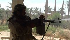 Bojovník teroristické organizace Islámský stát ve Fallúdi (snímek zveejnný...