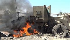 Bitva o Fallúdu (snímek zveejnný na internetu mediálním oddlením IS).