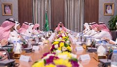 Saúdskoarabský ministr obrany a zástupce korunního prince Mohamed bin Salmán...