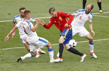 Čeští fotbalisté málem proti Španělsku udrželi čisté konto.