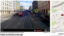 Praha ze stechy tramvaje na Slow TV.