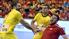 Úvodní utkání play off kvalifikace mistrovství svta házenká: R - Makedonie.