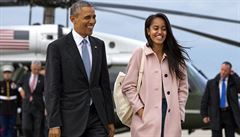 Obamova dcera Malia dokonila stedn kolu. Jej dal kroky povedou na Harvard