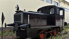 Posunovací lokomotiva BN 60 v brnnském depu v Malomicích, kde mimo jiné...